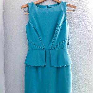 Sky blue shift dress
